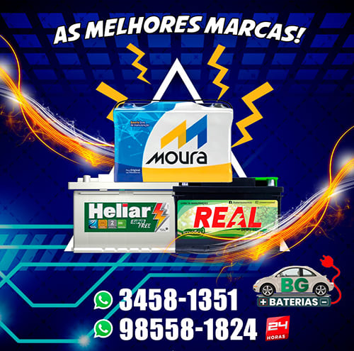 Baterias Automotivas no Gávea Vespasiano MG